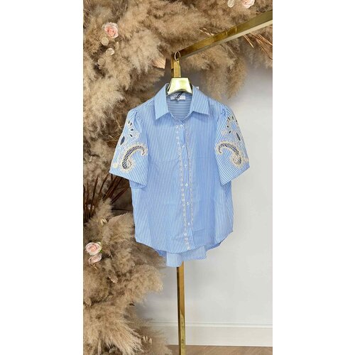 STRIPE BLOUSE 3160 BLUE STRIPE BLOUSE 3160 BLUE