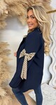 INSPIRED BOW BLAZER NAVY INSPIRED BOW BLAZER NAVY