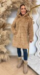 MICHELLE FLUFFLY JACKET LONG 882 CAMEL MICHELLE FLUFFLY JACKET LONG 882 CAMEL