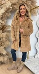 MICHELLE FLUFFLY JACKET LONG 882 CAMEL MICHELLE FLUFFLY JACKET LONG 882 CAMEL