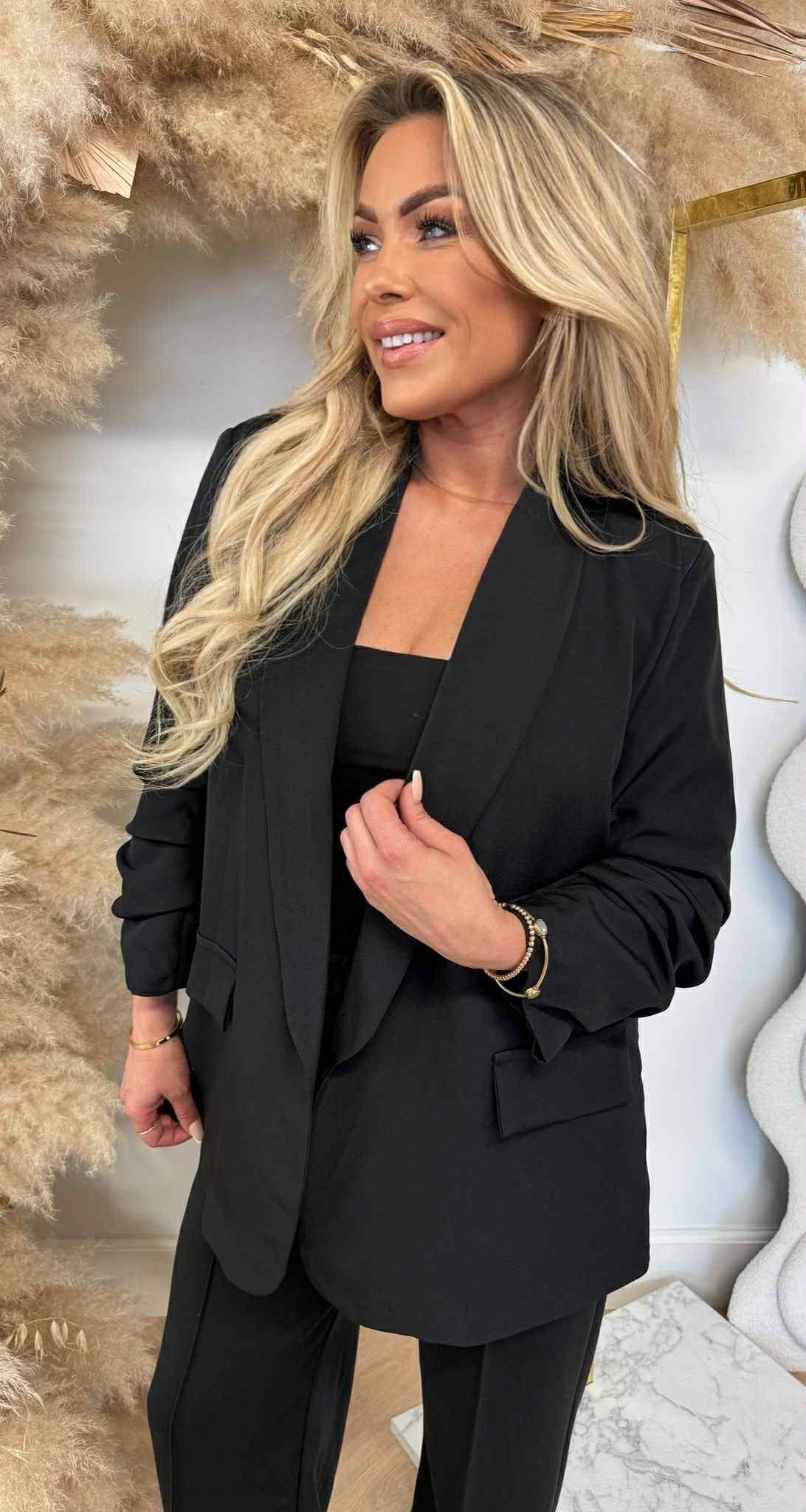 LEA CROPPED MOUW BLAZER BLACK