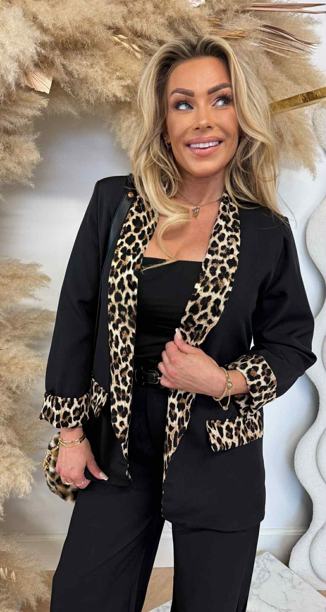BRITNEY LEO BLAZER BLACK