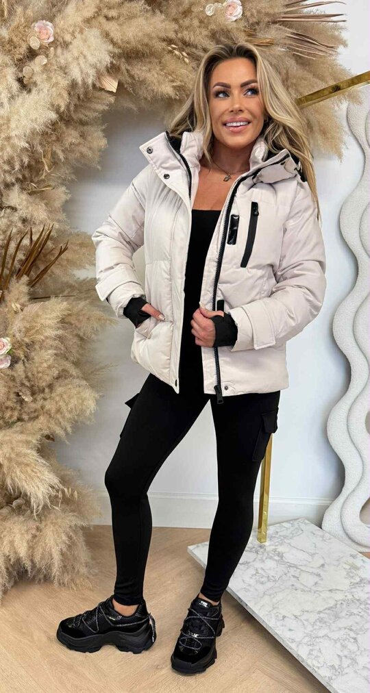 BESTSELLER WINTERJACKET SHORT 7588 BEIGE BESTSELLER WINTERJACKET SHORT 7588 BEIGE