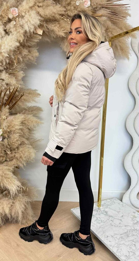 BESTSELLER WINTERJACKET SHORT 7588 BEIGE BESTSELLER WINTERJACKET SHORT 7588 BEIGE