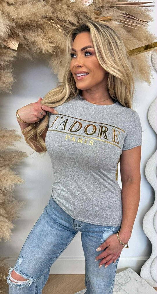 J'ADORE TEE GREY J'ADORE TEE GREY
