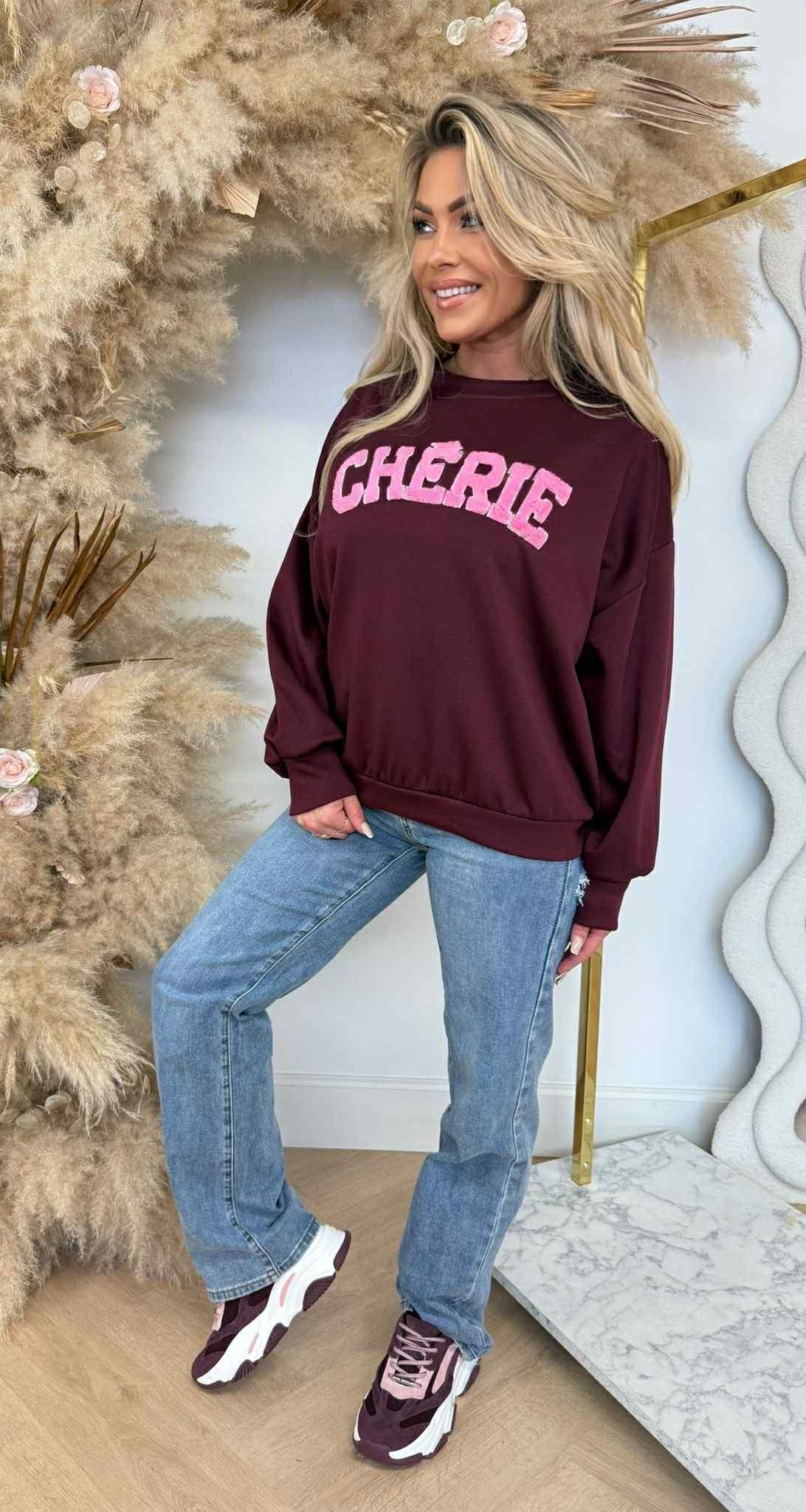 CHERIE SWEAT BORDEAUX