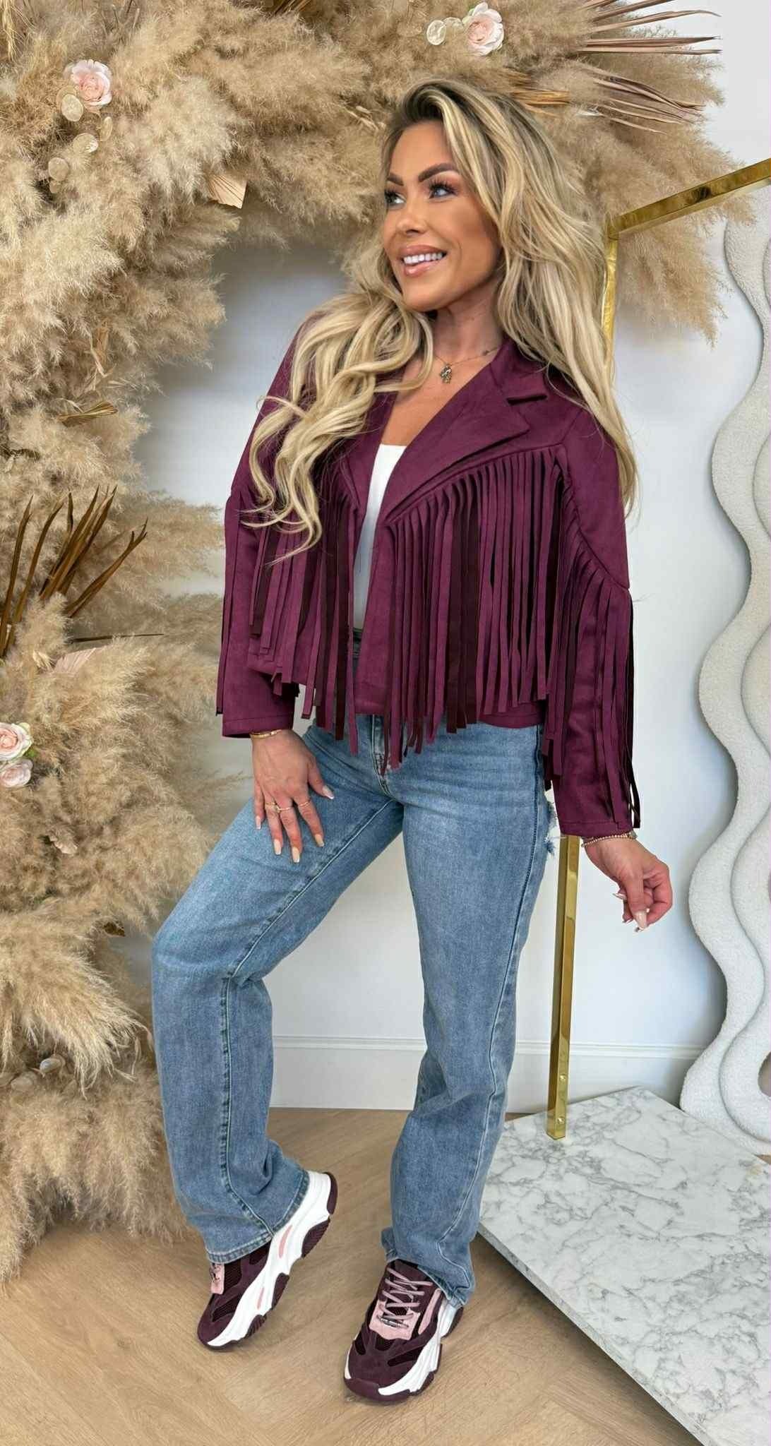WESTERN GIRL JACKET BORDEAUX