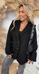 VIRAL TEDDY BLAZER BLACK VIRAL TEDDY BLAZER BLACK