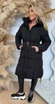 CHANTAL BELT WINTERJACKET 267 BLACK CHANTAL BELT WINTERJACKET 267 BLACK