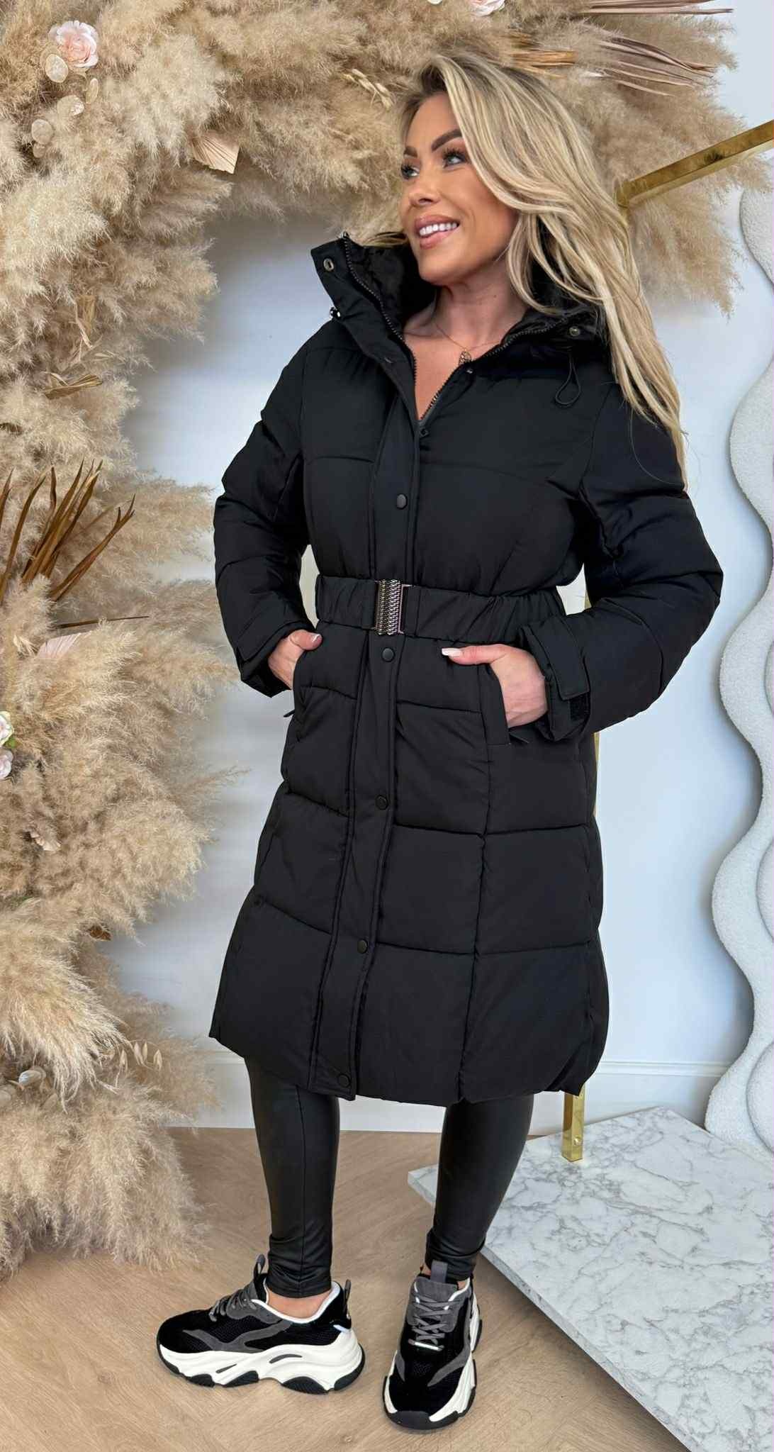 CHANTAL BELT WINTERJACKET 267 BLACK
