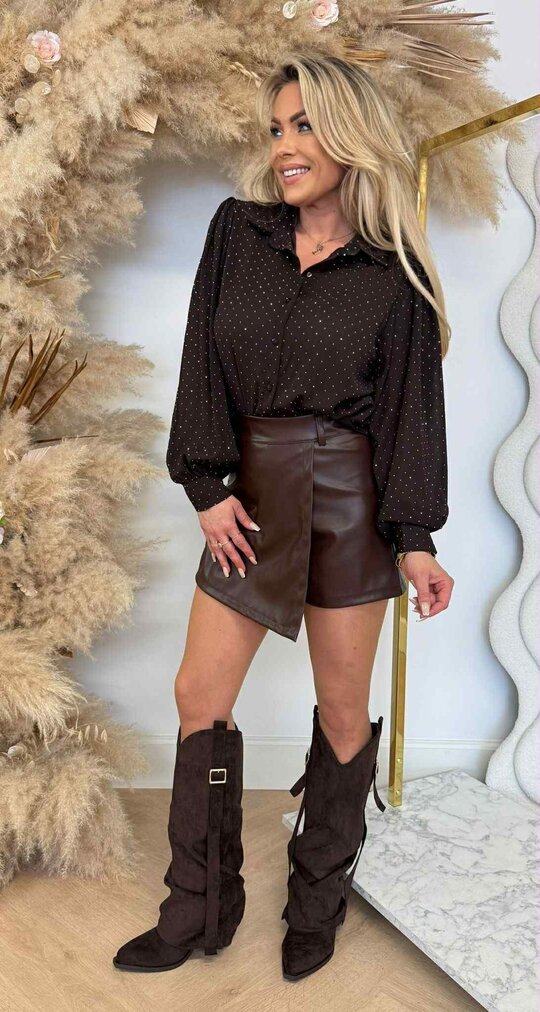 DIAMOND BLOUSE 3817 CHOCO DIAMOND BLOUSE 3817 CHOCO