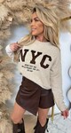 NYC SWEAT AM769 BEIGE NYC SWEAT AM769 BEIGE