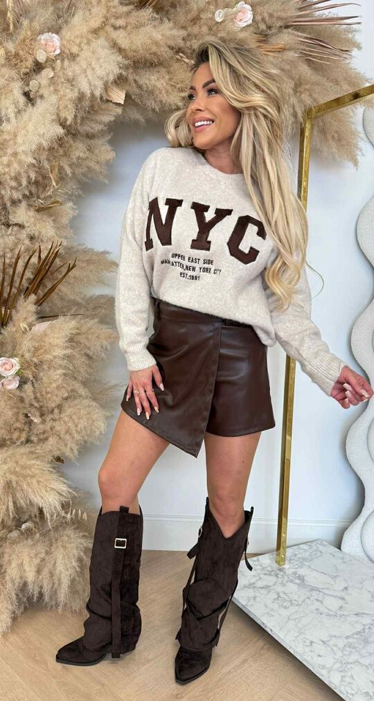 NYC SWEAT AM769 BEIGE NYC SWEAT AM769 BEIGE