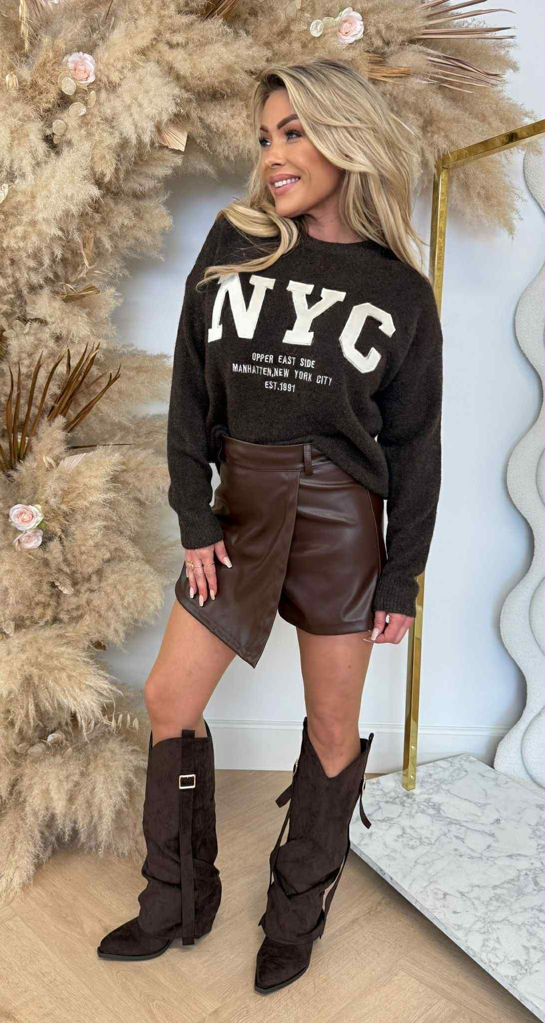 NYC SWEAT AM769 CHOCO