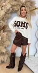 NEW SOHO TEDDY SWEAT AM742 LIGHTBEIGE NEW SOHO TEDDY SWEAT AM742 LIGHTBEIGE