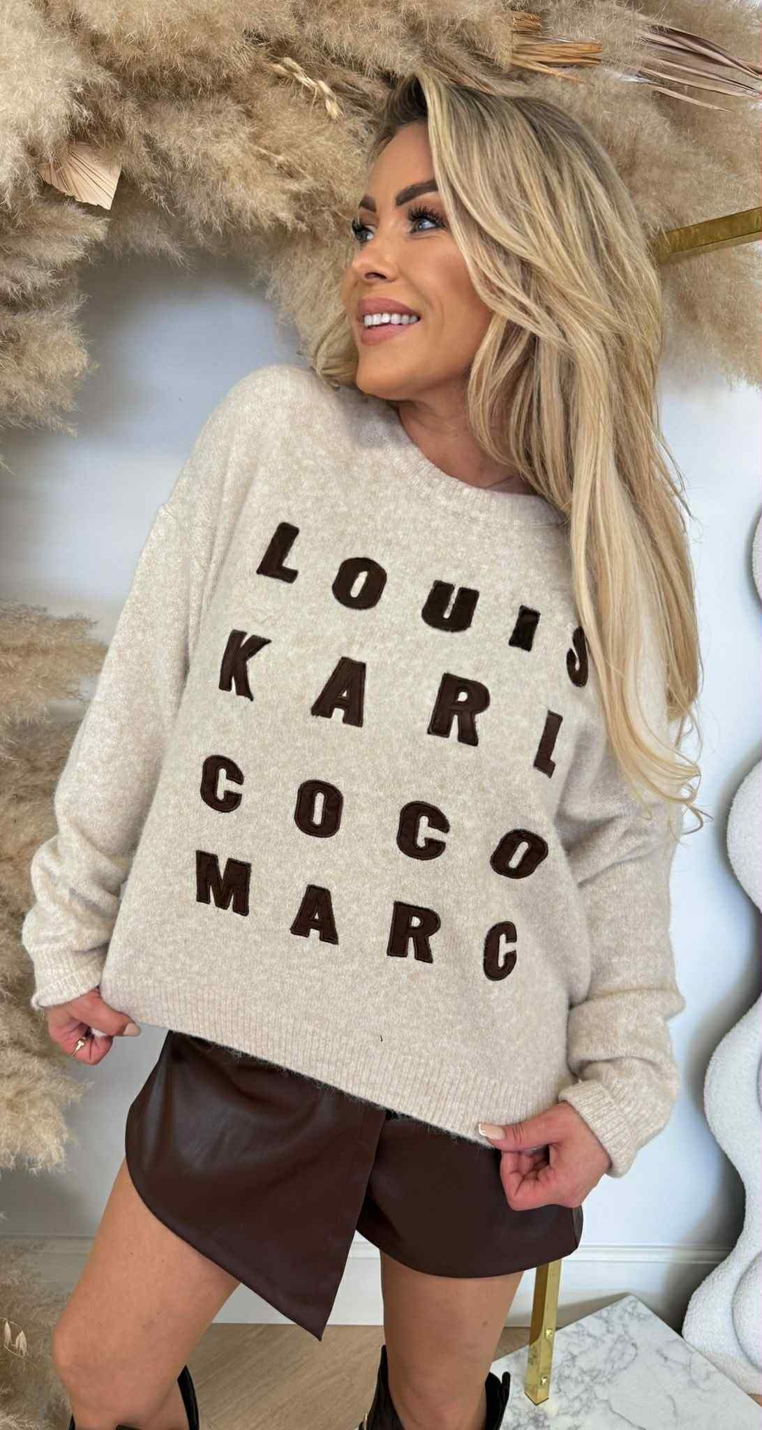 DESIGNER NAME SWEAT 773 BEIGE