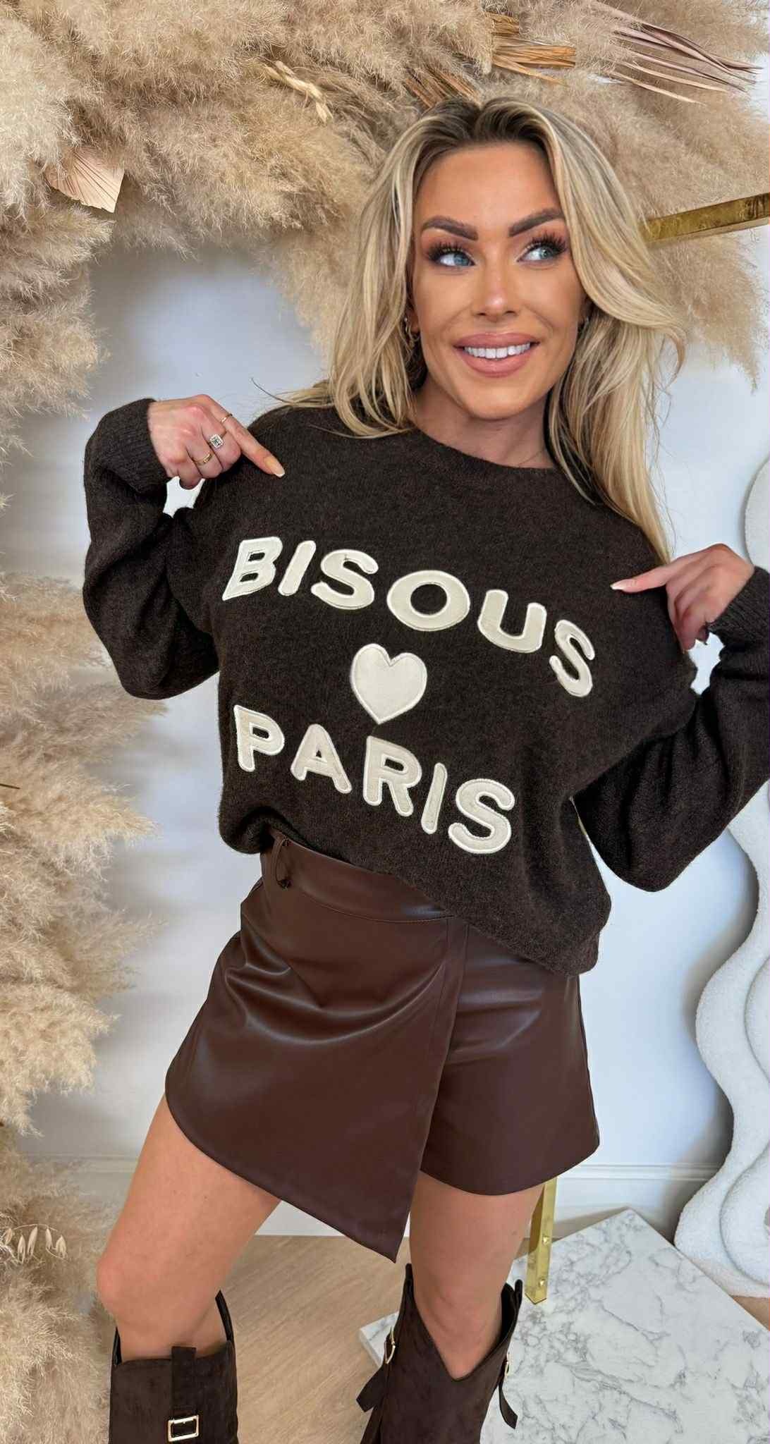 BISOUS PARIS SWEAT 340 CHOCO