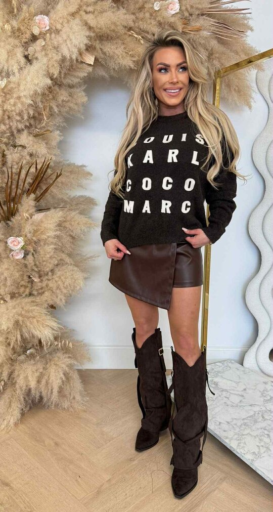 DESIGNER NAME SWEAT 773 CHOCO DESIGNER NAME SWEAT 773 CHOCO