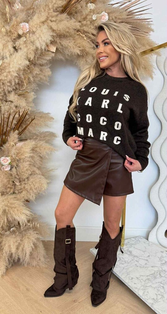 DESIGNER NAME SWEAT 773 CHOCO DESIGNER NAME SWEAT 773 CHOCO