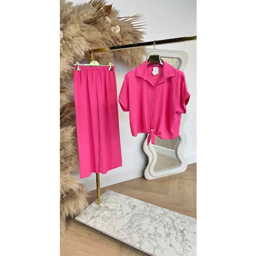 SUMMER VIBE SET BLOUSE+PANTS FUCSHIA SUMMER VIBE SET BLOUSE+PANTS FUCSHIA