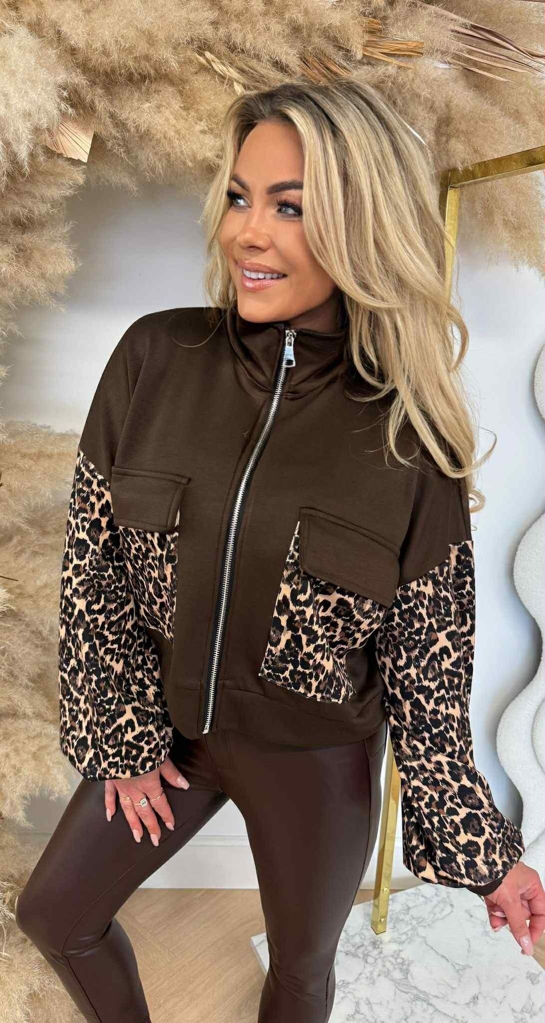 ZIP POCKET JACKET CHOCO