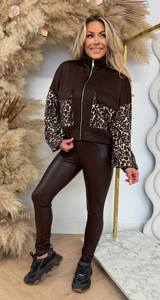 ZIP POCKET JACKET CHOCO ZIP POCKET JACKET CHOCO