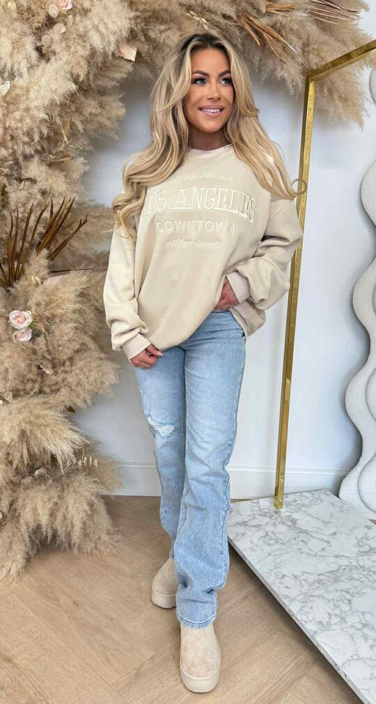 HIGH QUALITY LA SWEAT 122 BEIGE HIGH QUALITY LA SWEAT 122 BEIGE