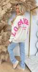 LOS ANGELES TEDDY TEKST SWEAT 3831143 LIGHTBEIGE LOS ANGELES TEDDY TEKST SWEAT 3831143 LIGHTBEIGE
