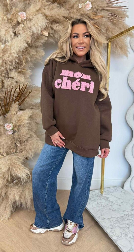 MON CHERI OVERSIZED HOODIE *L* CHOCO MON CHERI OVERSIZED HOODIE *L* CHOCO