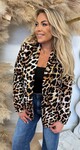 ALL OVER LEOPARD BLAZER BLACK/BEIGE ALL OVER LEOPARD BLAZER BLACK/BEIGE