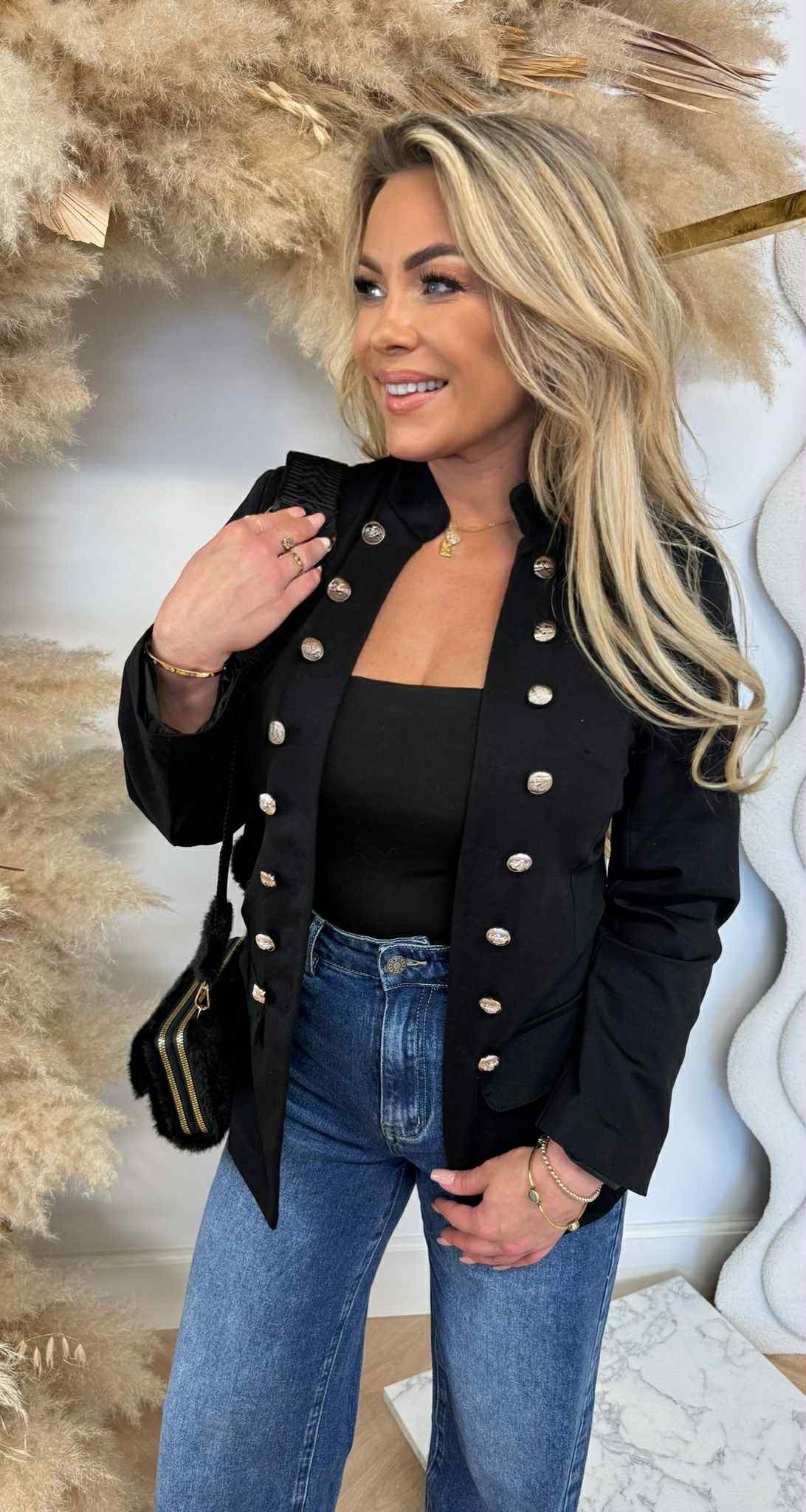BALMAINATION BLAZER BLACK