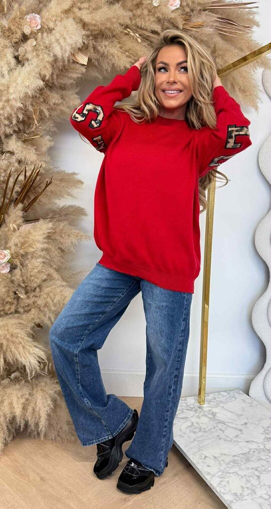 ACTIE LOS ANGELS SWEAT 7501 RED ACTIE LOS ANGELS SWEAT 7501 RED