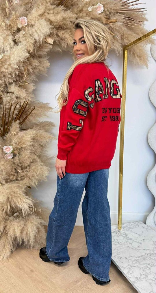 ACTIE LOS ANGELS SWEAT 7501 RED ACTIE LOS ANGELS SWEAT 7501 RED