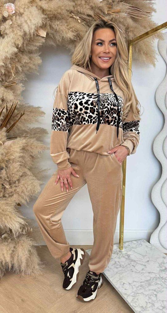 VELVET LEO SET BEIGE VELVET LEO SET BEIGE