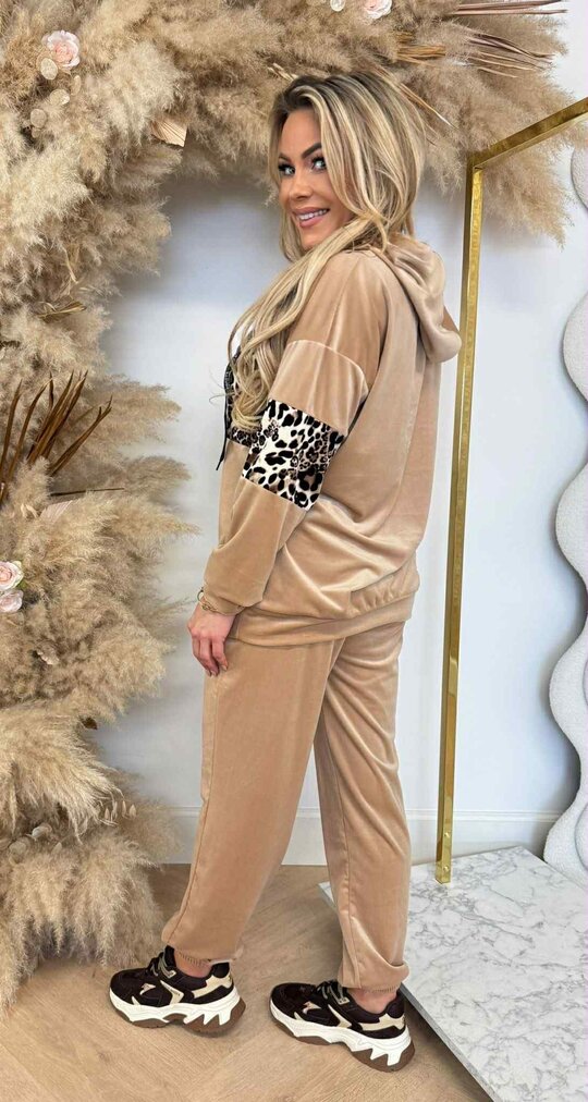 VELVET LEO SET BEIGE VELVET LEO SET BEIGE