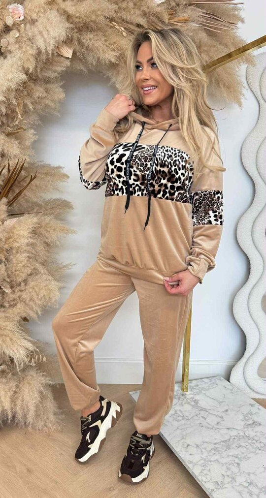 VELVET LEO SET BEIGE VELVET LEO SET BEIGE