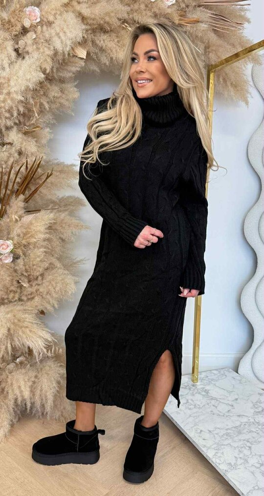 KABEL KOL DRESS LONG BLACK KABEL KOL DRESS LONG BLACK