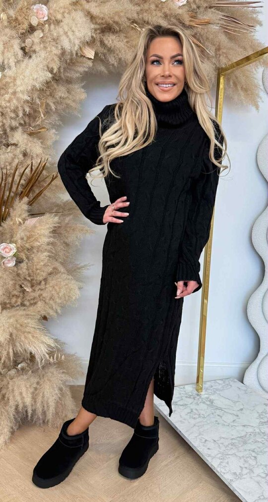 KABEL KOL DRESS LONG BLACK KABEL KOL DRESS LONG BLACK