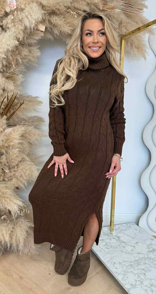 KABEL KOL DRESS LONG CHOCO KABEL KOL DRESS LONG CHOCO