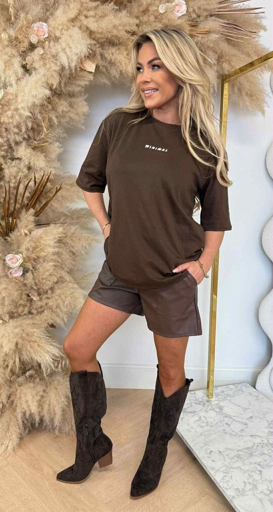 MINIMAL SHIRT *L* CHOCO MINIMAL SHIRT *L* CHOCO