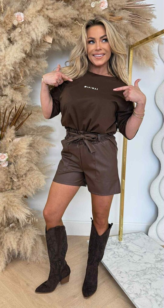 MINIMAL SHIRT *L* CHOCO MINIMAL SHIRT *L* CHOCO