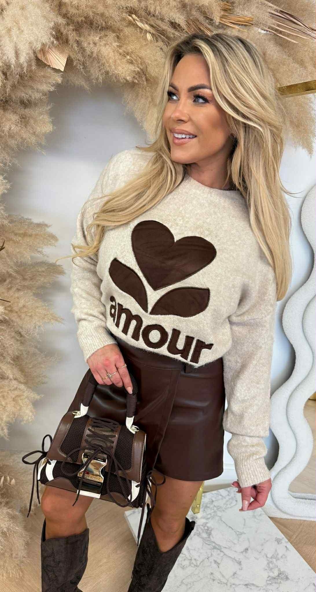 ADI AMOUR SWEAT 725 BEIGE