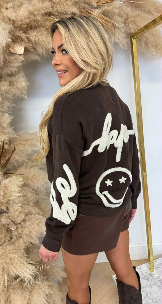 SMILIE SWEAT 735 CHOCO SMILIE SWEAT 735 CHOCO