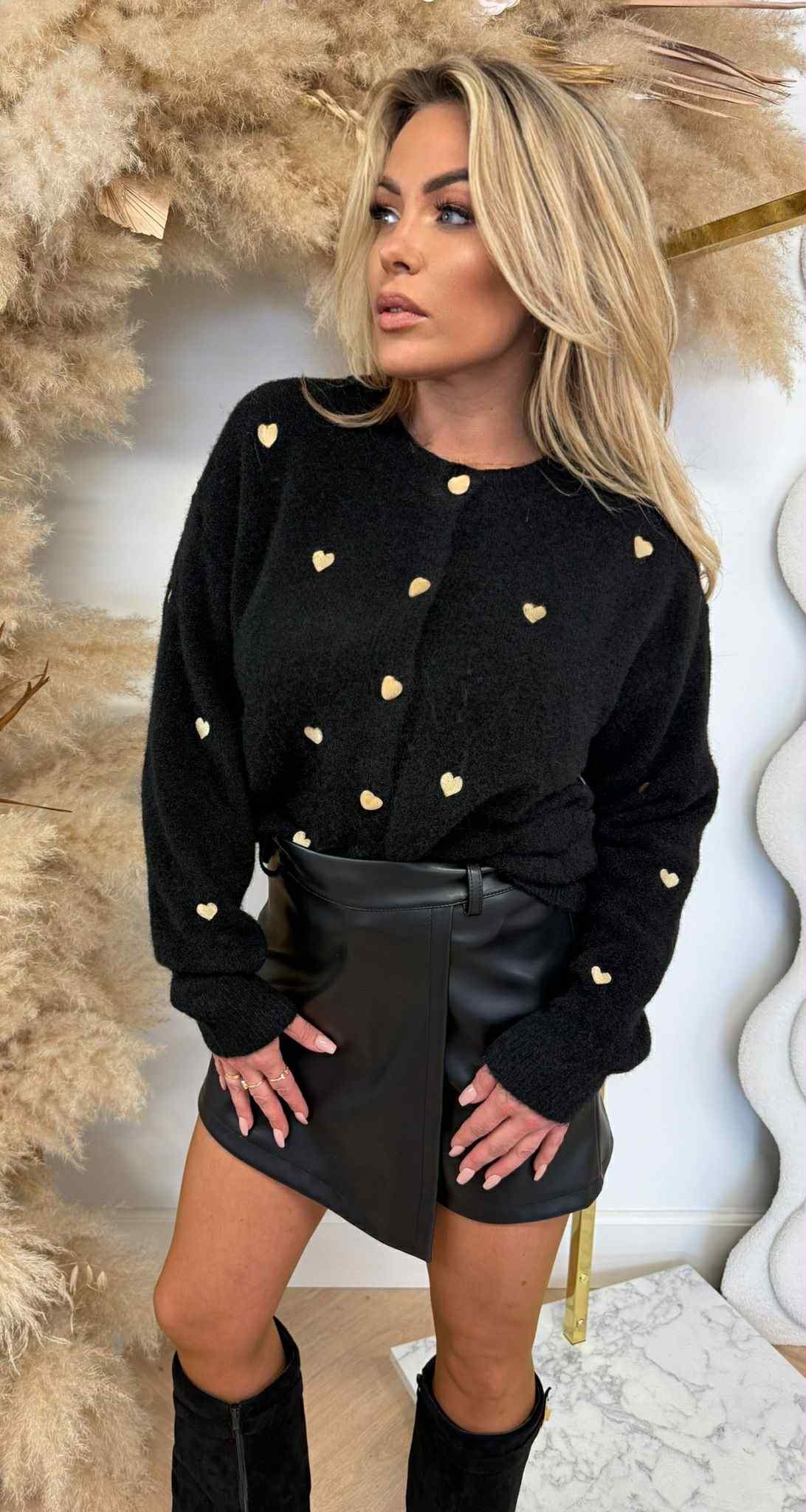 HARTJES SWEAT/VESTJE 683 BLACK