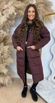 REVERSIBLE LEOPARD SOFT WINTERJACKET 8715 BORDEAUX