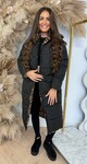 REVERSIBLE LEOPARD SOFT WINTERJACKET 8715 BLACK