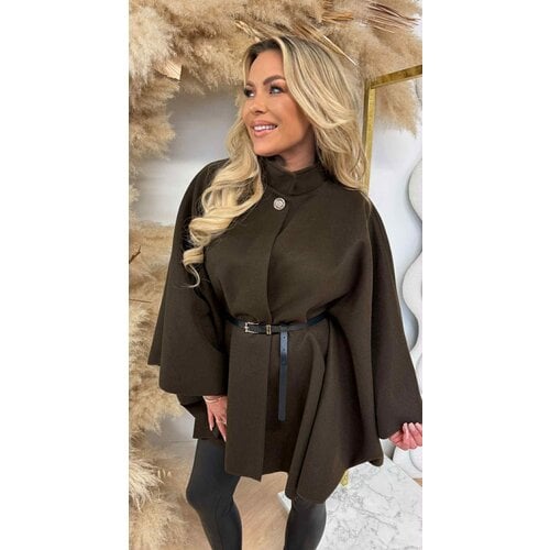 SANNE BELT PONCHO CHOCO SANNE BELT PONCHO CHOCO