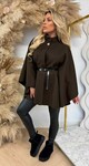 SANNE BELT PONCHO CHOCO