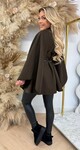 SANNE BELT PONCHO CHOCO