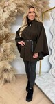 SANNE BELT PONCHO CHOCO